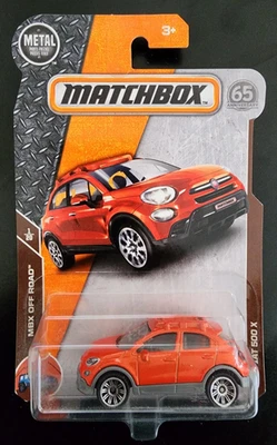 Matchbox 2018 Mainline 16 Fiat 500 X Diecast Orange Car MBX Off Road Series New - Image 1 of 3
