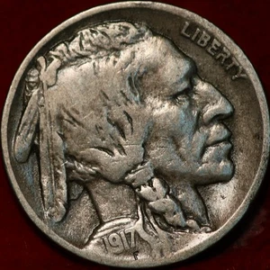 1917-D Denver Mint Buffalo Nickel - Picture 1 of 2
