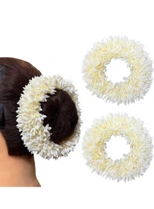 Jasime/Mogra Scented Rubber Band Gajra Hair Accessories for Women (Pack Of 2) - Picture 1 of 3