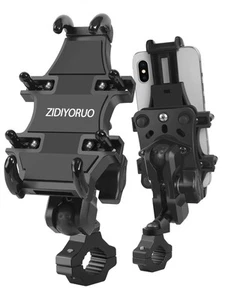Motorcycle ATV Phone Holder, Aluminum Heavy Duty Phone Mount for Motorcycle U... - Picture 1 of 7