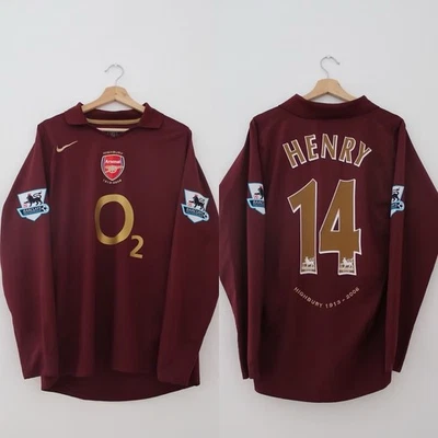 Camiseta local Thierry Henry Arsenal 2005/2006 L/S Foto 1 de 4