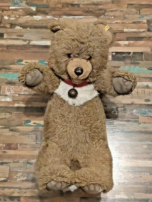 Steiff  Kuschelbär Schaukelbär  Teddybär Reitbär auf Rädern Vintage - Bild 1 von 4