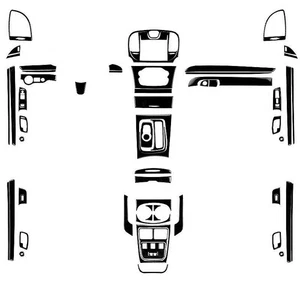 Glossy Black Interior Full Set Trim Kit for Chrysler 300 2011-2023 - Foto 1 di 1