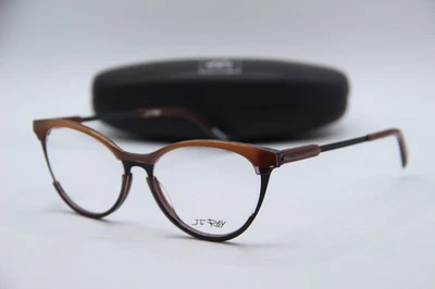 NEW J.F. REY JF1466 8545 BROWN SPARKLES AUTHENTIC EYEGLASSES W/CASE 53-16 - Image 1 of 4