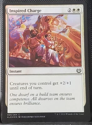 Inspired Charge NM MTG Kaladesh KLD 021/264 Instant White Spell 2016 - Image 1 of 2