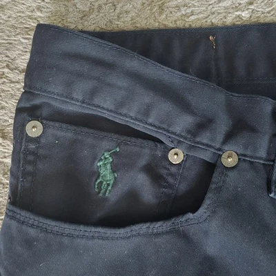 Polo Ralph Lauren Jeans Mens 38x34 Black 650 Straight Classic Denim Pants - Image 1 of 4