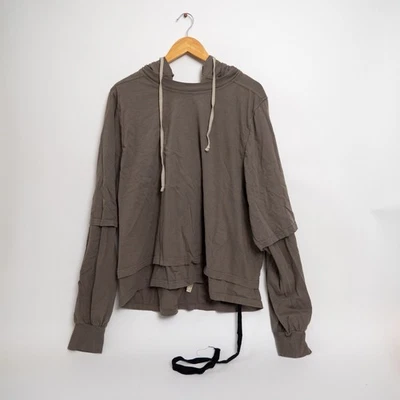 Rick Owens DRKSHDW HUSTLER Hoodie Grey Dust Size XXL - Image 1 of 4