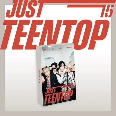 MINI ÁLBUM TEEN TOP JUST 15, JUST TEEN TOP Ver/QR+Sticker+2 tarjetas+Juego de tarjetas Foto 1 de 4