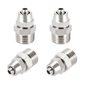 1/4" G Maschio x 13/64" ID tubo Accoppiatore rapido Spina aria 4pz - Afbeelding 1 van 5