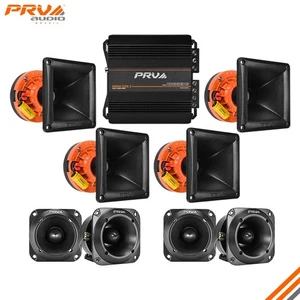 PRV  1" Midrange Horn Drivers + Amplifier MDX1200.2 2 Ohm + Titanium Tweeters - Picture 1 of 7