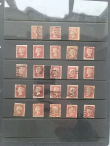 Estampillas rojas de 23 centavos de Gran Bretaña - Usadas - Imagen 1 de 1