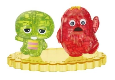 Crystal Gallery 3D Puzzle Gachapin & Mukku - Hanayama F/S w/Tracking# Japan New - Image 1 of 3