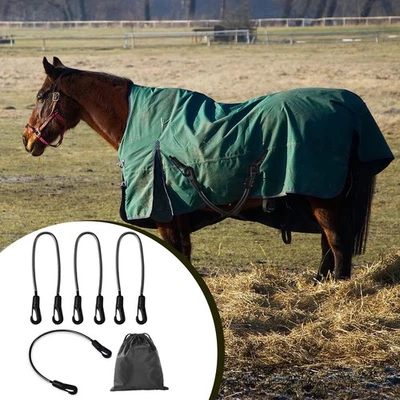 Horse Blanket Leg Straps Horse Blanket Strap with Pvc Tubes Horse for Horse - Image 1 of 4