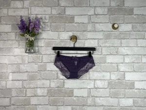 NWT Adore Me Loganberry Purple Sheer Lace Bikini Underwear Panties - Picture 1 of 11
