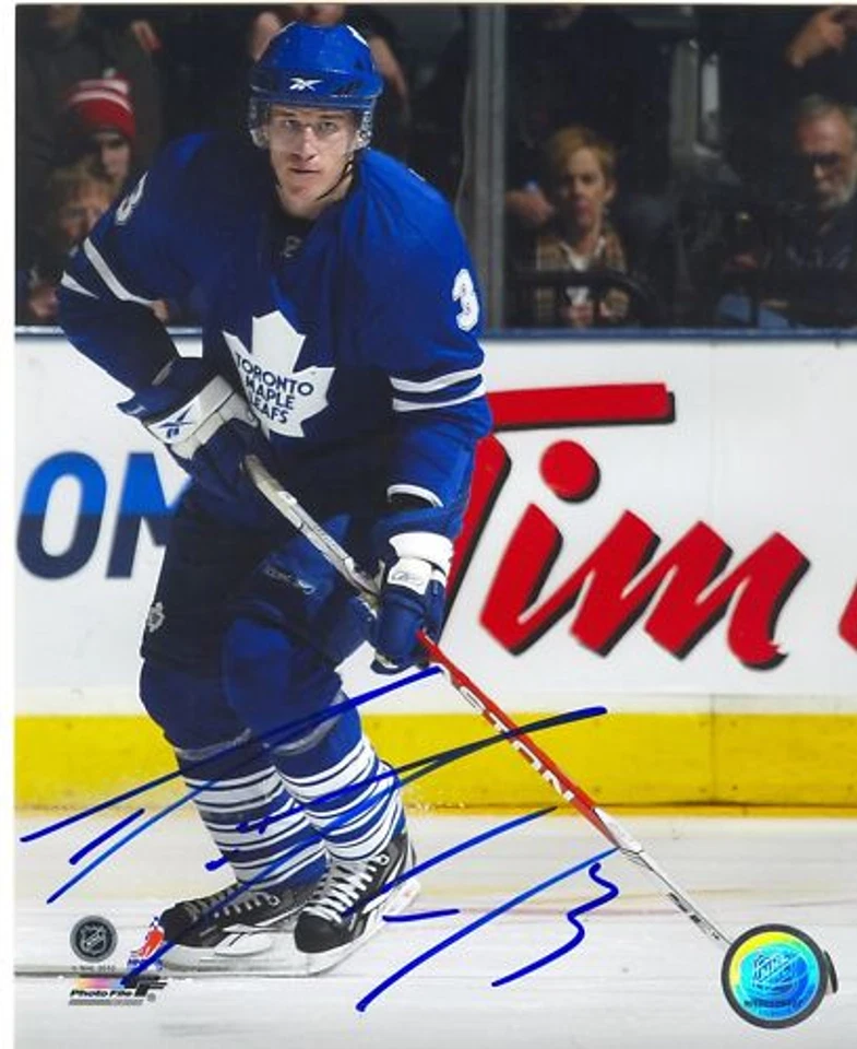 DION PHANEUF TORONTO MAPLE LEAFS SIGNED PHOTO w/ COA - Image 1 of 1