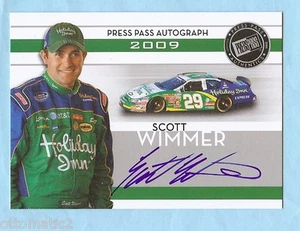 2009 PRESS PASS AUTOGRAPH SCOTT WIMMERS AUTO - Picture 1 of 1