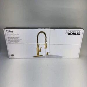 New Kohler Ealing Semi-Professional Kitchen Faucet R28702-SD-2MB - Picture 1 of 1