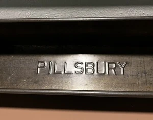PILLSBURY ADVERTISING 1930's Antique 20" Bread Loaf Pan EMBOSSED Tin - Picture 1 of 12