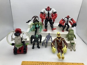 Ben 10 Cartoon Network Action Figure Lot Of 11 Figures - Picture 1 of 8