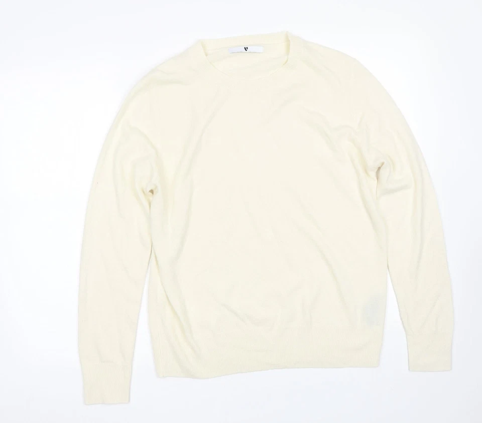 Very Womens Beige Round Neck Acrylic Blend Jumper Size 12 - Image 1 of 4