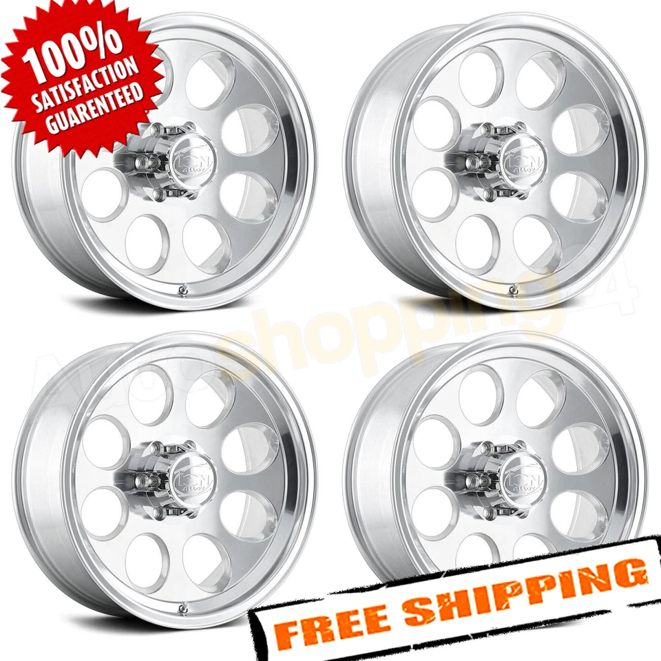 ION 171-7983P Set of 4 171 17X9 6-139.7 0mm 108mm Polished Wheels - Изображение 1 из 3