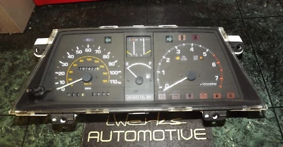 Raro 87-89 OEM Toyota HiAce/Furgoneta LE Calibre Cluster Conjunto con Tacómetro 197K Foto 1 de 4