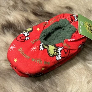 NWT Bioworld Pair Of Grinch Slipper Socks - Child Size Small-Medium - Picture 1 of 5