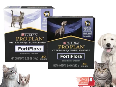 Purina Pro Plan Fortiflora - Suplemento de probióticos vivos para perros y gato