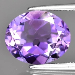 ๐ 3.37ct VS Oval Natural Purple Amethyst - Unheated, Attractive Brazil Gem - Picture 1 of 4