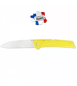 COUTEAU KIANA LAME LISSE FLORINOX Jaune Fabrication française - Imagen 1 de 1