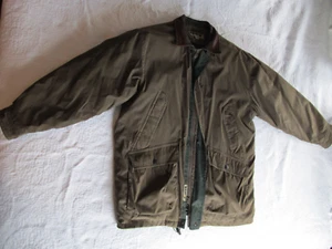 Rainforest RFT Mens Brown Full Zip & Snap Winter Jacket Size Large Poly Lined - Picture 1 of 14