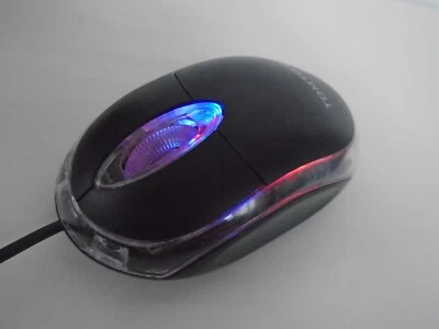 Wired USB Optical Mini-Mouse with LED Light Changing Colours (TOMTOP) - Image 1 of 4