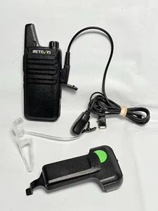 Retevis RETC 15 RT22 - Two-Way UHF Hand-Held Radio Walkie-Talkie W/ Earpiece - Zdjęcie 1 z 6