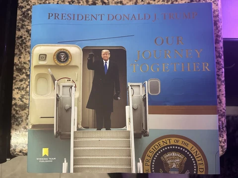 Autographed Donald J TRUMP New Book "Our Journey Together" HAND SIGNED Bookplate Cover