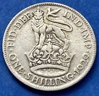1929 One Shilling Coin ~ 0.50 Silver~ King George V ~ GREAT DETAIL Great Britain