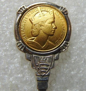 Harrow Essex / London 1953 Elizabeth II Coronation / Commemorative Spoon - Picture 1 of 3