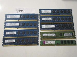 Nanya+Samsung+Kingston 9x2Gb=18Gb PC3-10600 1333Mhz DDR3 Desktop Memory RAM 4845 - Picture 1 of 2