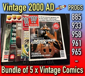 2000 AD 5 x Comic Bundle: Progs 885 933 958 961 & 965 Vintage Used 1990s #7AD3 - Imagen 1 de 6
