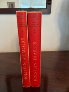 The [Friedrich von] Holstein Memoirs and Diaries. 2 volumes. - Picture 1 of 4