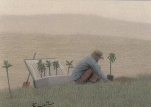 Postkarte / Postcard Art: Quint Buchholz - Vom Bäume pflanzen - Picture 1 of 1