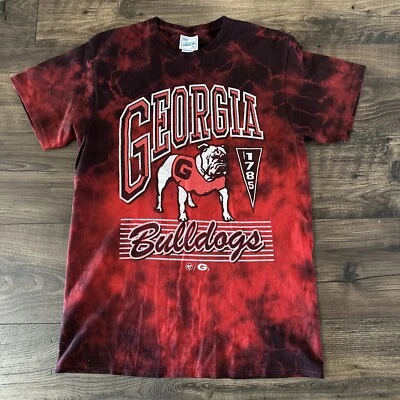  '47 Mens Red Georgia Bulldogs Brickhouse Vintage Tubular Tie-Dye T-Shirt Medium - Image 1 of 4