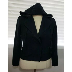Converse One Star Women Sz XS Navy Blue Hoodie Jacket Polyester Cotton - Picture 1 of 11