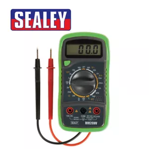 Sealey Tools Digital Multimeter 8 Function With Thermocouple Hi-Vis - MM20HV - Picture 1 of 3