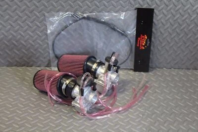 NEW 2 x 35mm carburetor + throttle cable aftermarket carbs Banshee + pod filters - Image 1 of 4