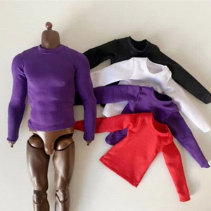 1:6 Scale Black Long Sleeve Suit Clothes 12" Male Action Figure Body Toys - Picture 1 of 12