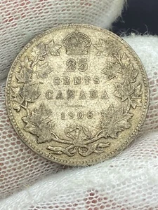 1906 Canada 25 Cents - Picture 1 of 2