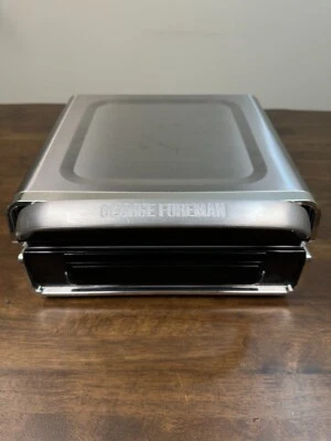 Silver Contact Smokeless Indoor Grill George Foreman GRD6090B - Image 1 of 2
