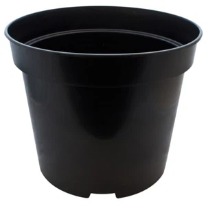 ROUND PLASTIC PLANT  POTS GOOD QUALITY 10L,12L,15L,20L,30L & 65L - Picture 1 of 6