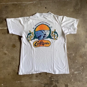70s VINTAGE JACK'S SURFBOARDS T-SHIRT CALIFORNIA SURF SHOP SZ S HANG TEN O.P. - Picture 1 of 11