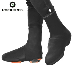ROCKBROS Cycling Shoe Cover Waterproof Thermal Warmer MTB Road Bicycle Overshoes - Zdjęcie 1 z 14